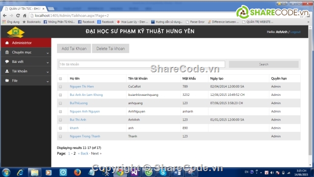 mvc asp.net,đồ án web asp.net,website tin tức,cedo full